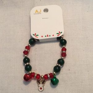 🎄NWT Holiday Reindeer Gorgeous Rhinestone Elastic Bracelet Closet Must Have 🎄